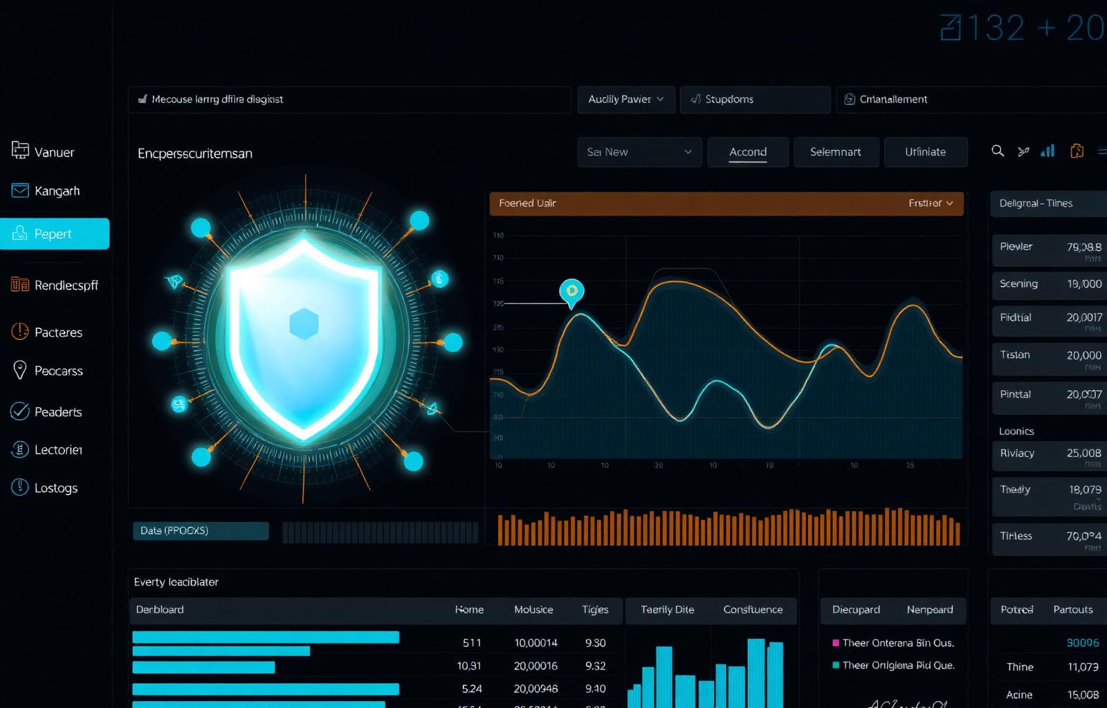 Cybersecurity analytics dashboard